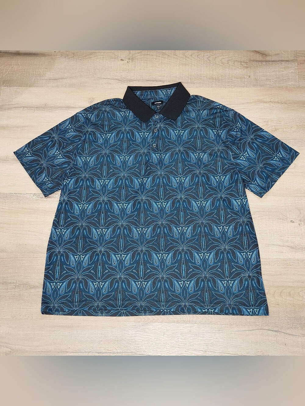 Express Men's- Printed Pique Everyday Performance Polo.